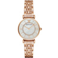 Emporio Armani Gianni T-Bar AR1909 Rose Gold Crystal Ring Watch