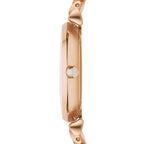 Emporio Armani Gianni T-Bar AR1909 Rose Gold Crystal Ring Watch