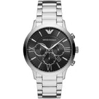 Emporio Armani Giovanni AR11208 Black Dial Silver Watch