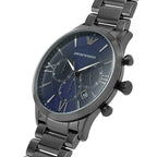 Emporio Armani Giovanni AR11348 Gunmetal Blue Chronograph Watch
