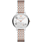 Emporio Armani Kappa AR11113 Two-Tone Floral Dial Watch