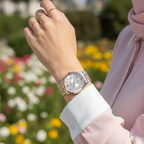 Emporio Armani Kappa AR11113 Two-Tone Floral Dial Watch