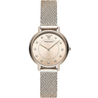 Emporio Armani Kappa AR11129 Gold Mesh Strap Crystal Watch