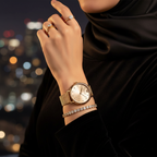 Emporio Armani Kappa AR11129 Gold Mesh Strap Crystal Watch