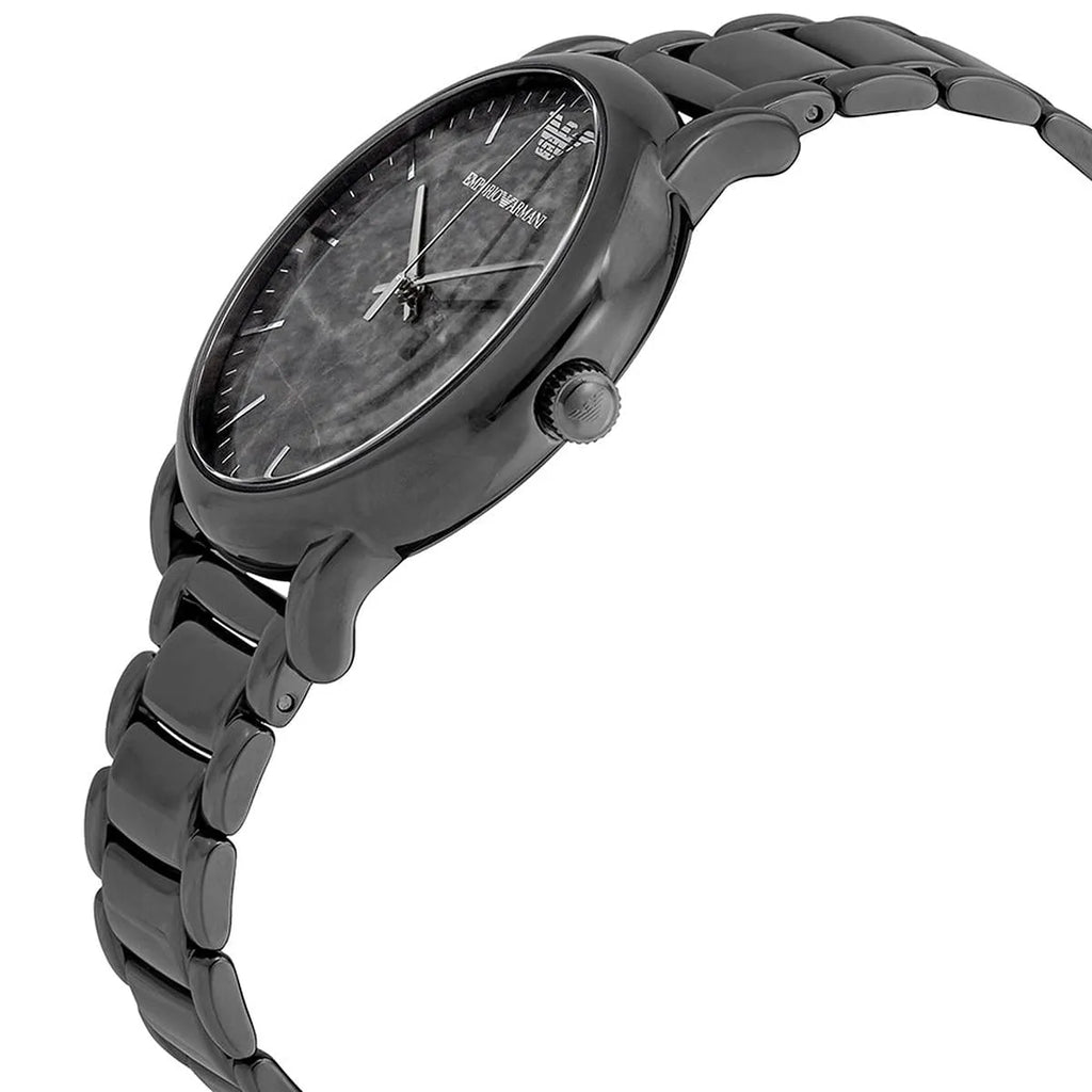 Emporio Armani Luigi AR11155 Gunmetal Watch with Marble Dial