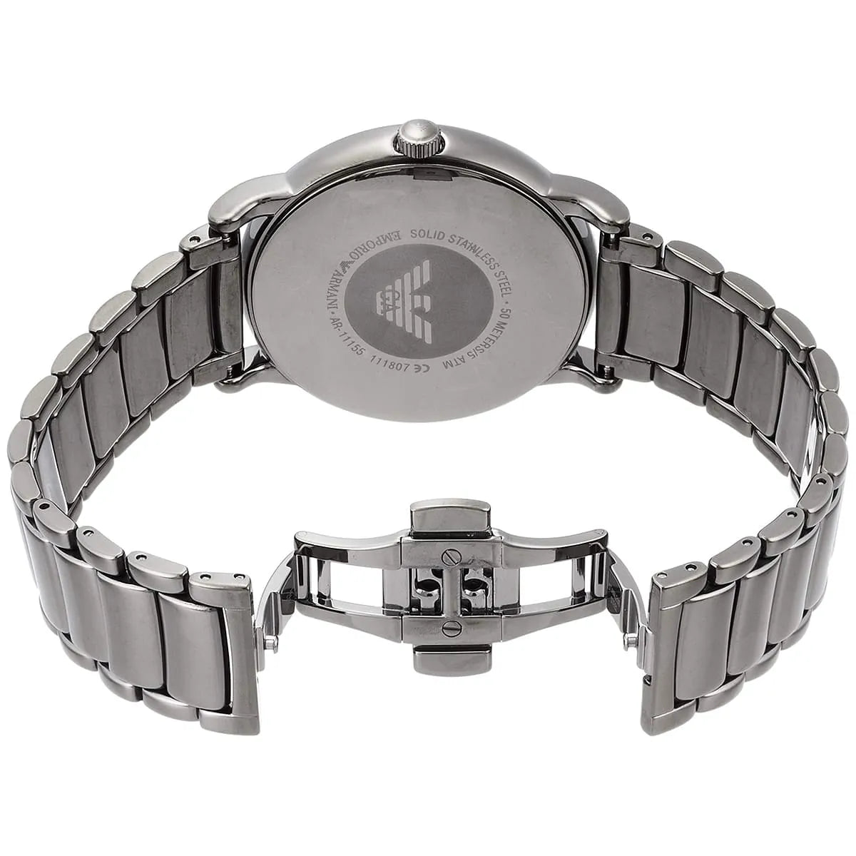 Emporio Armani Luigi AR11155 Gunmetal Watch with Marble Dial