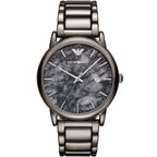 Emporio Armani Luigi AR11155 Gunmetal Watch with Marble Dial