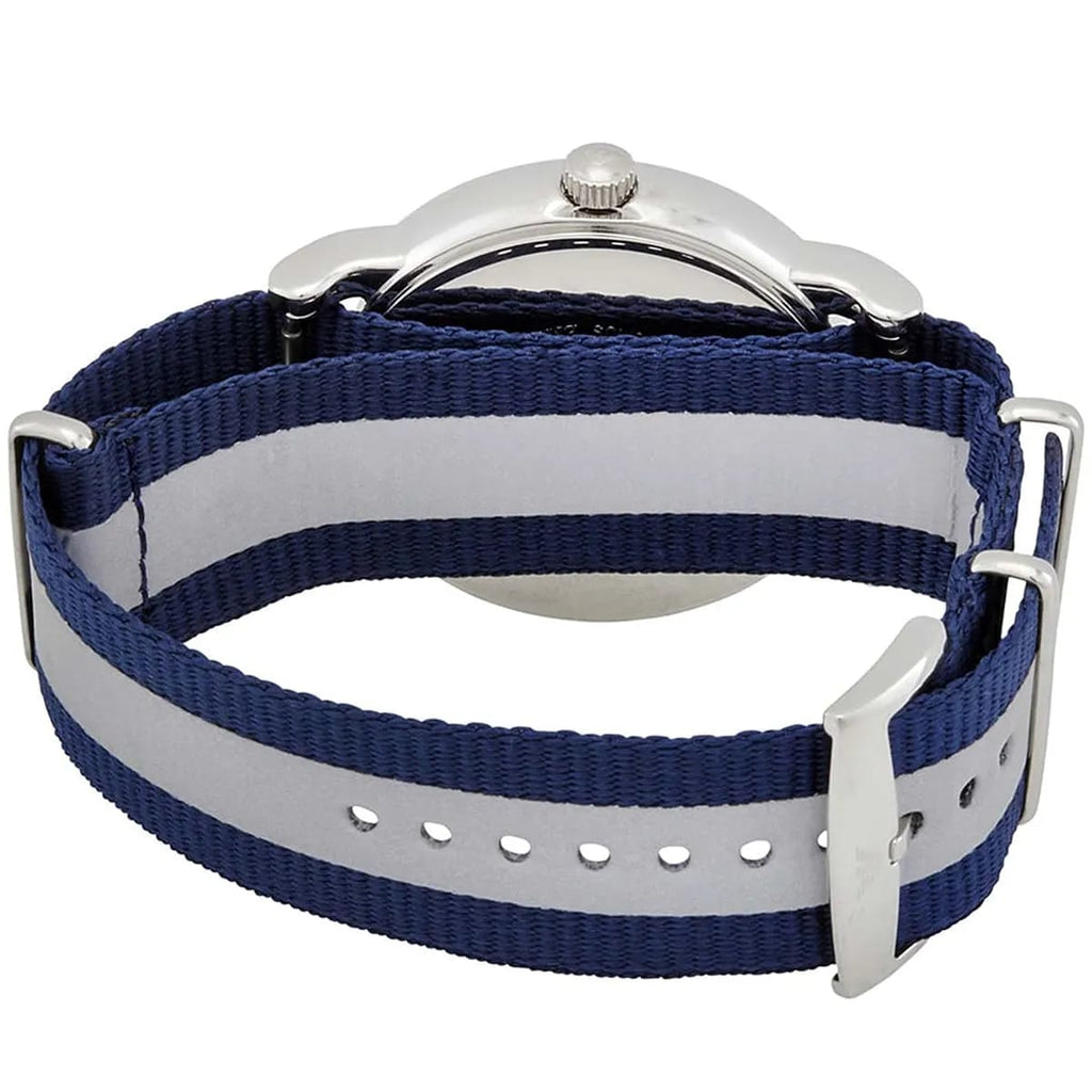 Emporio Armani Luigi AR11212 Blue Striped Fabric Watch