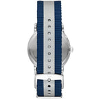 Emporio Armani Luigi AR11212 Blue Striped Fabric Watch