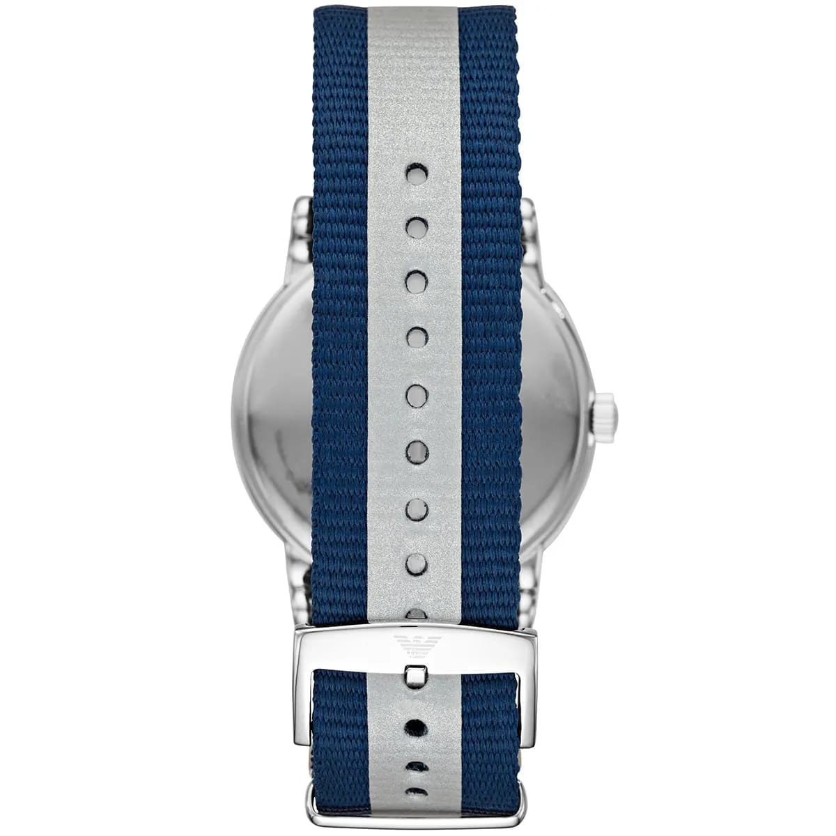 Emporio Armani Luigi AR11212 Blue Striped Fabric Watch