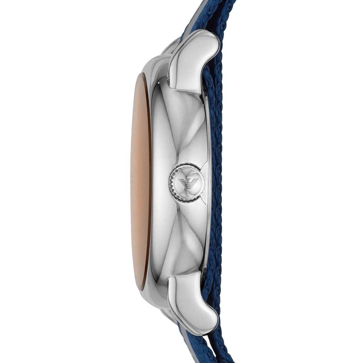 Emporio Armani Luigi AR11212 Blue Striped Fabric Watch