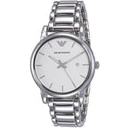 Emporio Armani Luigi AR1854 White Dial Silver Steel Watch