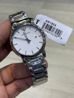 Emporio Armani Luigi AR1854 White Dial Silver Steel Watch