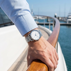 Emporio Armani Luigi AR1854 White Dial Silver Steel Watch