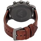 Emporio Armani Luigi AR1919 Gunmetal Brown Leather Watch