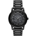 Emporio Armani Luigi AR60045 Meccanico Automatic Full Black Skeleton Watch