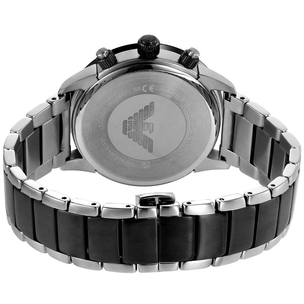 ساعة إمبوريو أرماني ماريو AR11391 بمينا رمادية وعقارب زرقاء