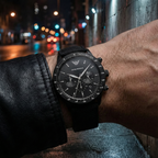 Emporio Armani Mario AR11453 All-Black Chronograph Fabric Watch