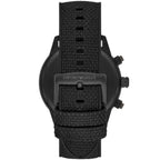 Emporio Armani Mario AR11453 All-Black Chronograph Fabric Watch