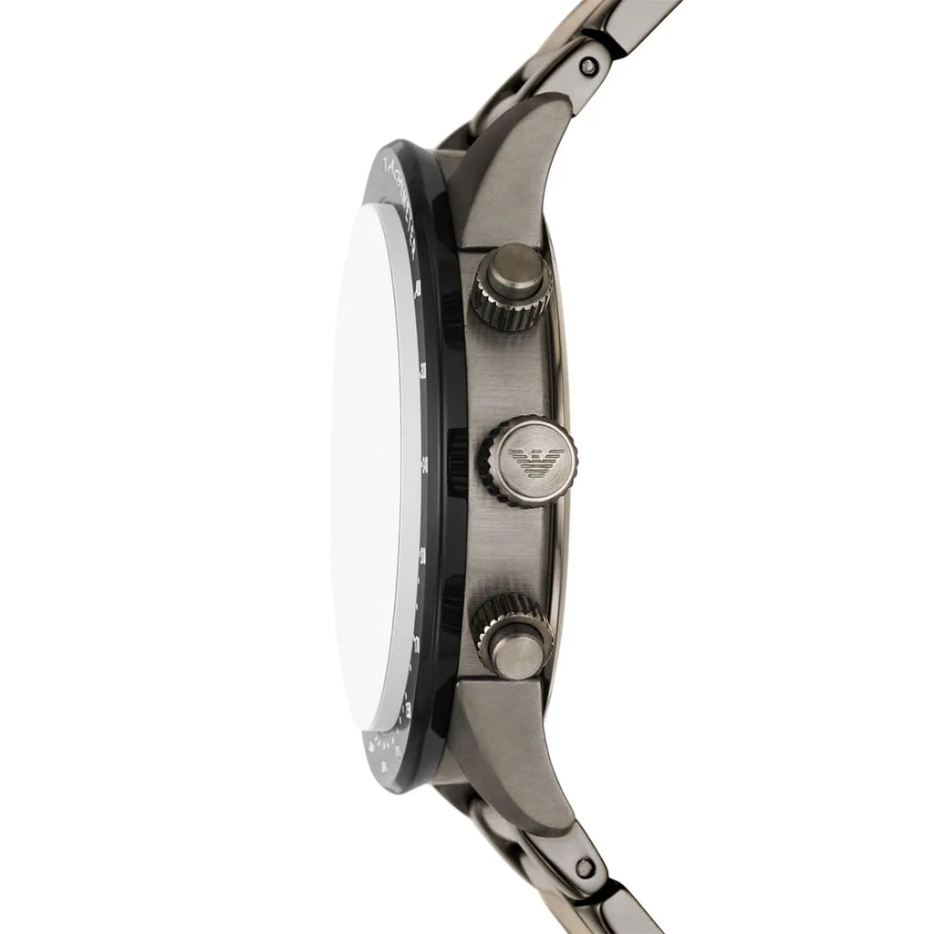 Emporio Armani Mario AR11471 Gunmetal Watch with Teal Accents