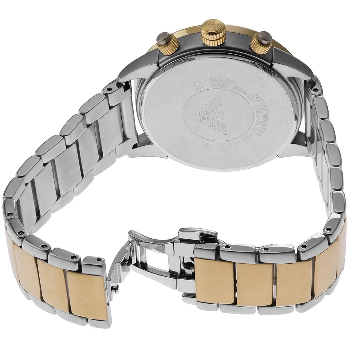 Emporio Armani Mario AR11521 Two-Tone Gold Silver Chronograph Watch