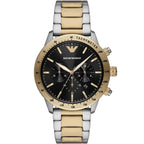 Emporio Armani Mario AR11521 Two-Tone Gold Silver Chronograph Watch