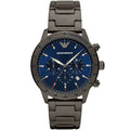 Emporio Armani Mario AR80045 Gunmetal Blue Chronograph Watch
