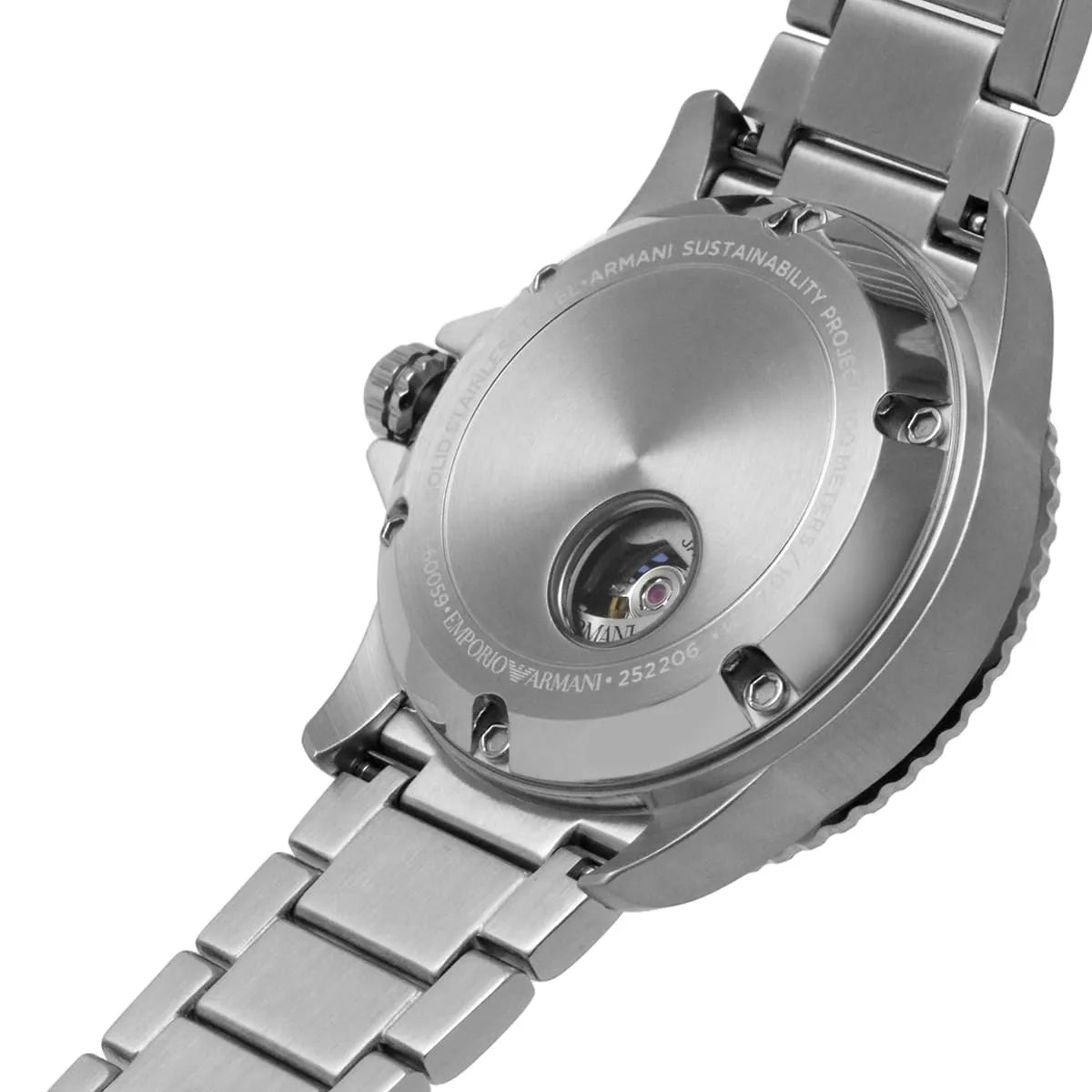 Emporio Armani Meccanico AR60061 Automatic Green Skeleton Dial Watch