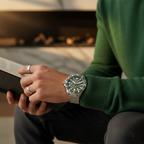 Emporio Armani Meccanico AR60061 Automatic Green Skeleton Dial Watch