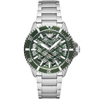 Emporio Armani Meccanico AR60061 Automatic Green Skeleton Dial Watch