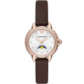 Emporio Armani Mia AR11568 Rose Gold Moonphase Watch with Crystal Bezel