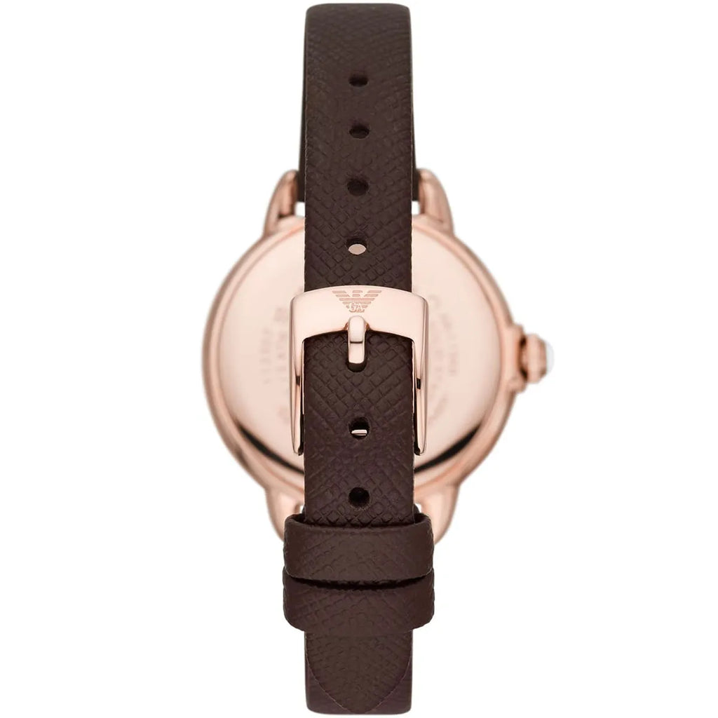 Emporio Armani Mia AR11568 Rose Gold Moonphase Watch with Crystal Bezel