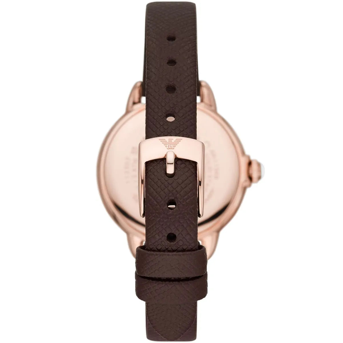 Emporio Armani Mia AR11568 Rose Gold Moonphase Watch with Crystal Bezel