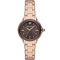Emporio Armani Mia AR11570 Rose Gold Chocolate Dial Ladies Watch