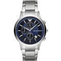 Emporio Armani Renato AR11164 Navy Blue Dial Silver Watch