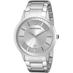 Emporio Armani Renato AR11189 Silver Textured Dial Watch