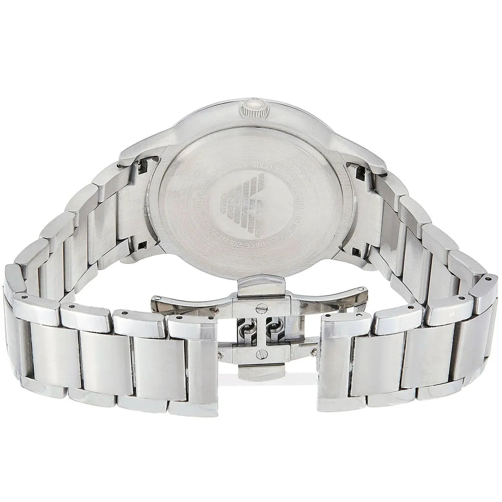 Emporio Armani Renato AR11189 Silver Textured Dial Watch