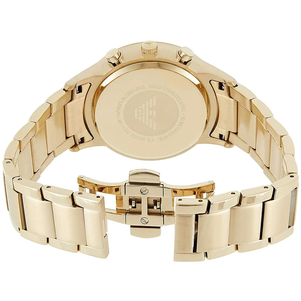 Emporio Armani Renato AR11332 Gold Chronograph Off-White Dial Watch