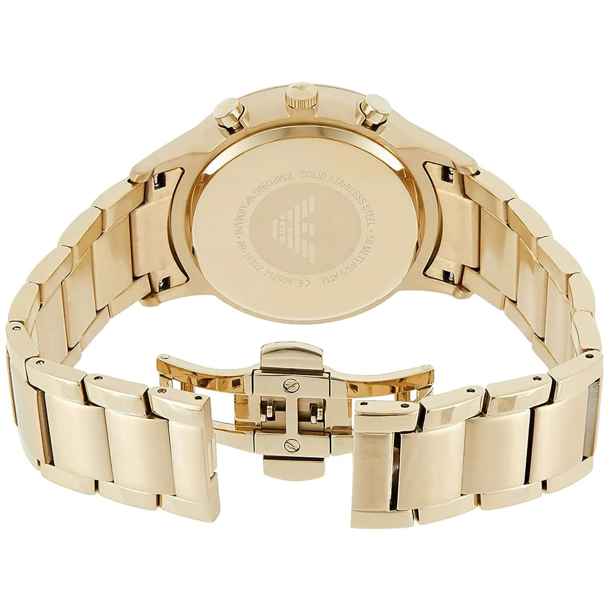 Emporio Armani Renato AR11332 Gold Chronograph Off-White Dial Watch