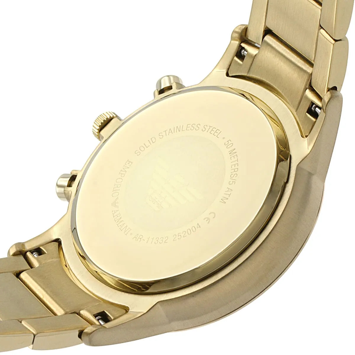 Emporio Armani Renato AR11332 Gold Chronograph Off-White Dial Watch