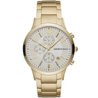 Emporio Armani Renato AR11332 Gold Chronograph Off-White Dial Watch