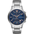 Emporio Armani Renato AR11458 Blue Dial Rose Gold Accents Watch