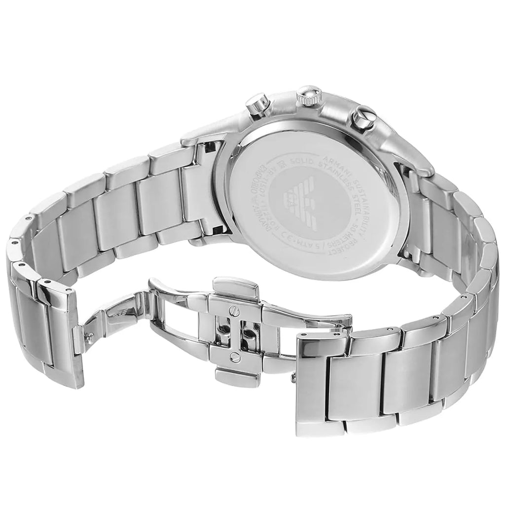 Emporio Armani Renato AR11507 Green Dial Silver Watch