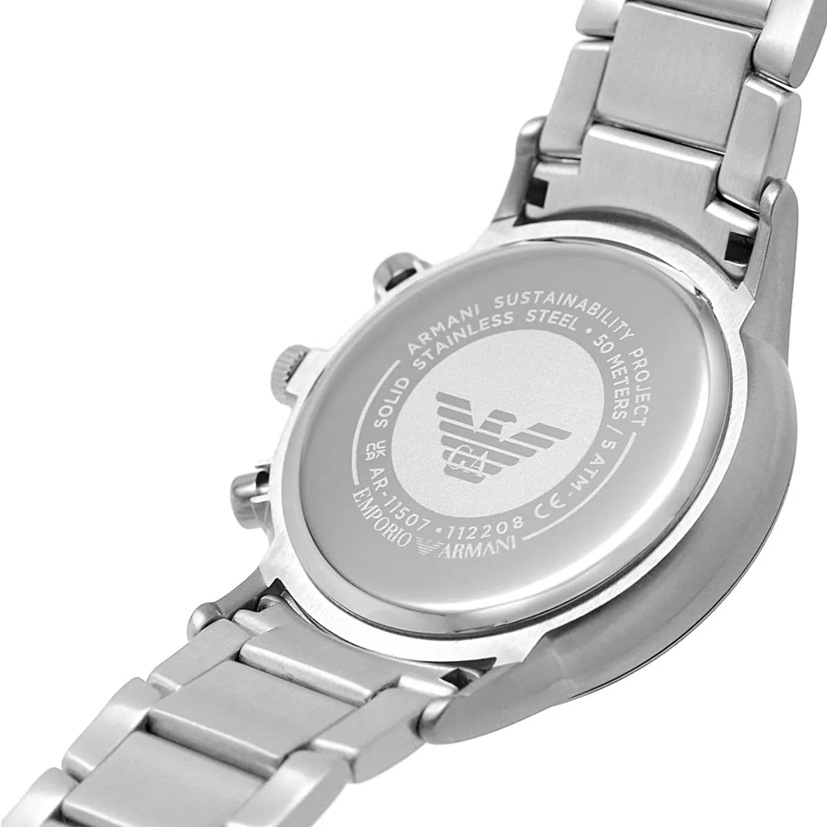 Emporio Armani Renato AR11507 Green Dial Silver Watch