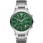 Emporio Armani Renato AR11507 Green Dial Silver Watch