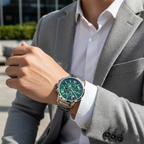 Emporio Armani Renato AR11507 Green Dial Silver Watch