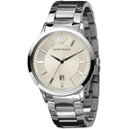 Emporio Armani Renato AR2431 Silver Sunray Dial Steel Watch