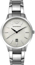Emporio Armani Renato AR2431 Silver Sunray Dial Steel Watch