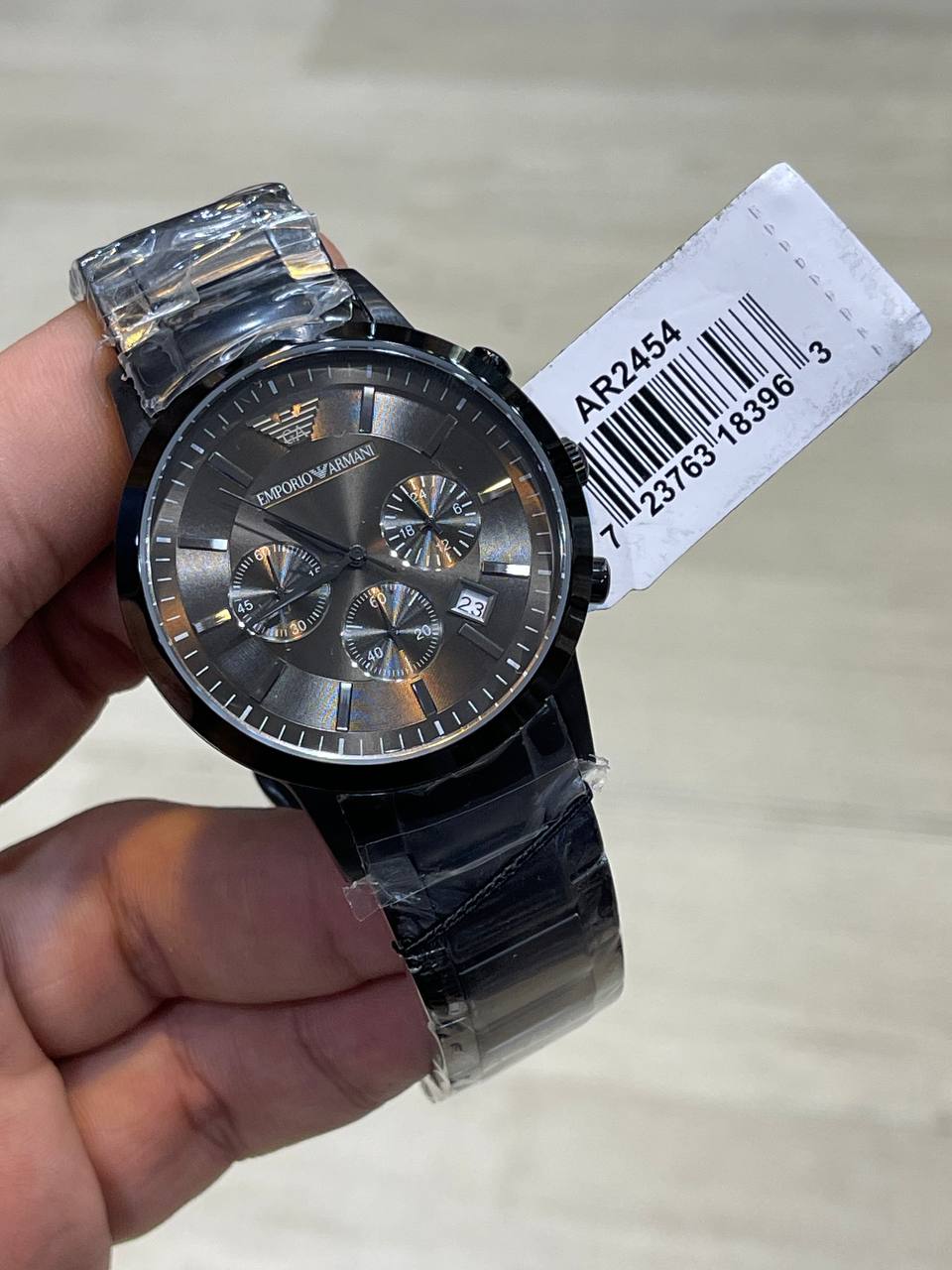 Emporio Armani Renato AR2454 All-Black Chronograph Watch