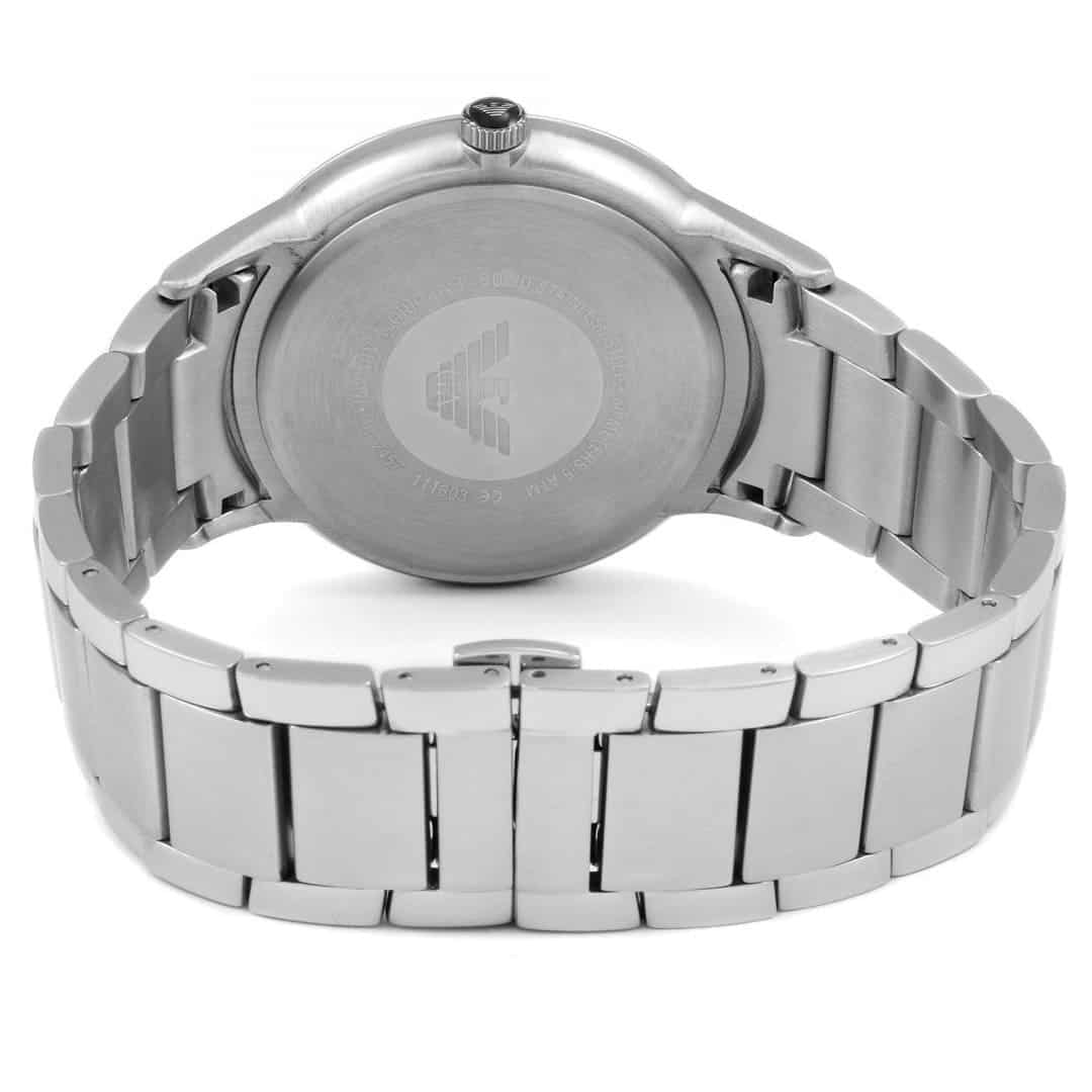 Emporio Armani Renato AR2457 Black Dial Silver Steel Watch